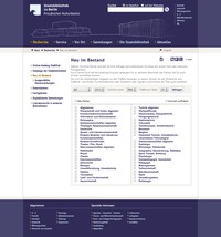 Anzeigemodul für Neuerwerbungen