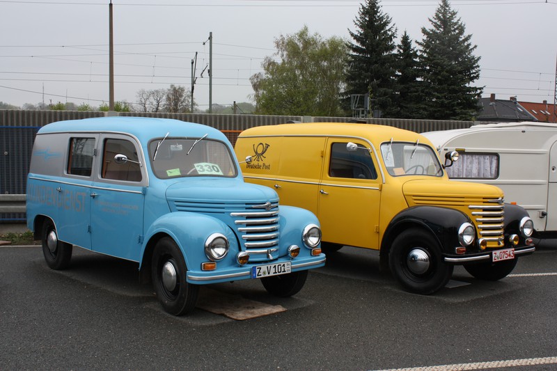 Barkas V901/2 Kombis (1954–1961) „Barkas-Kundendienst“ und „Deutsche Post“