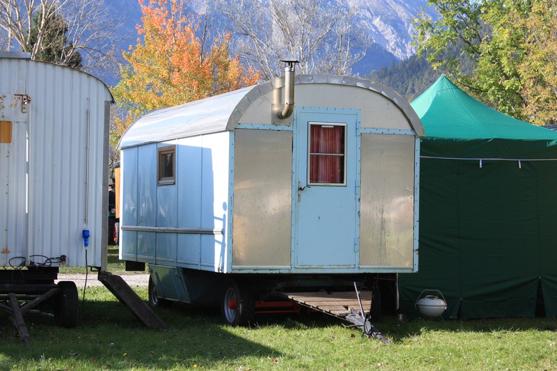 Schaustellerwagen, angeblich hergestellt 1948 bei Rilke Wartenberg