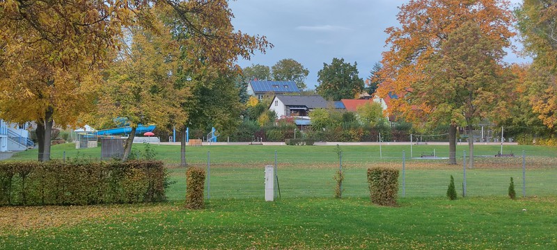 Blick ins Freibad