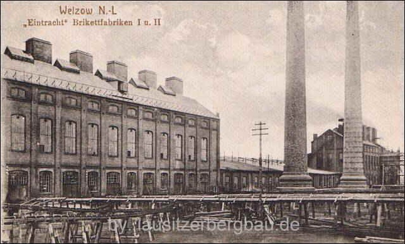 Brikettfabriken Clara I/1 und I/2 in Welzow