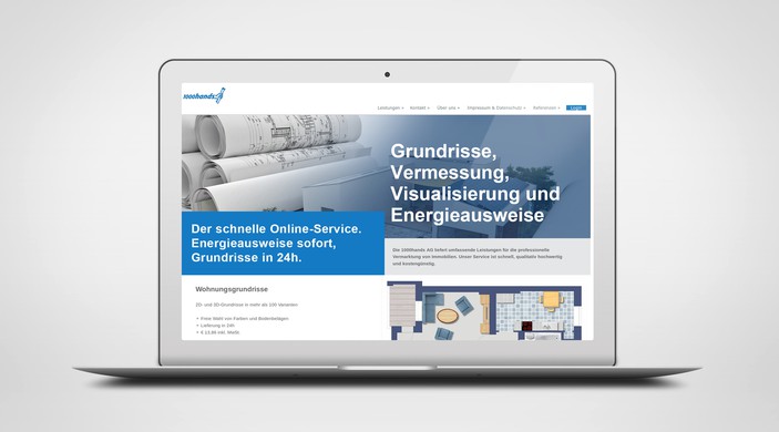 Online-Grundriss-Service der 1000hands AG